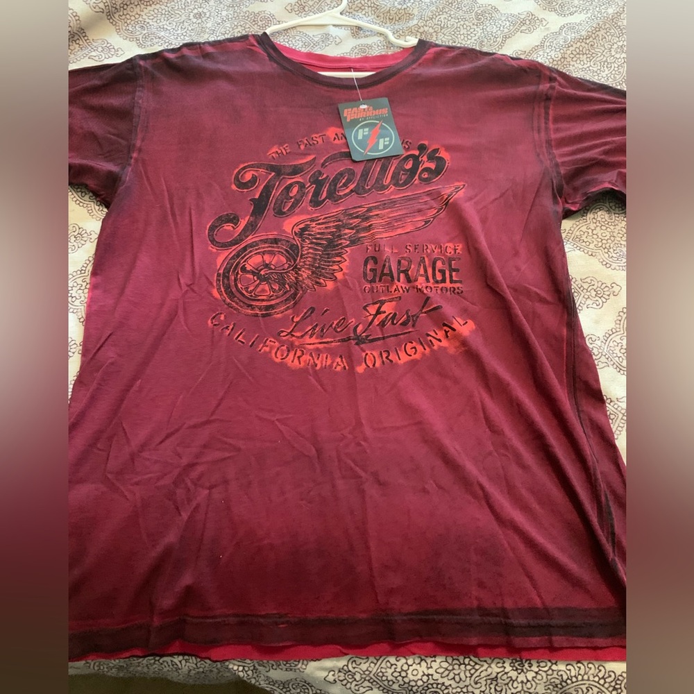 NWT Toretto’s Garage Fast N Furious by Affliction 2X double sided ride or Die